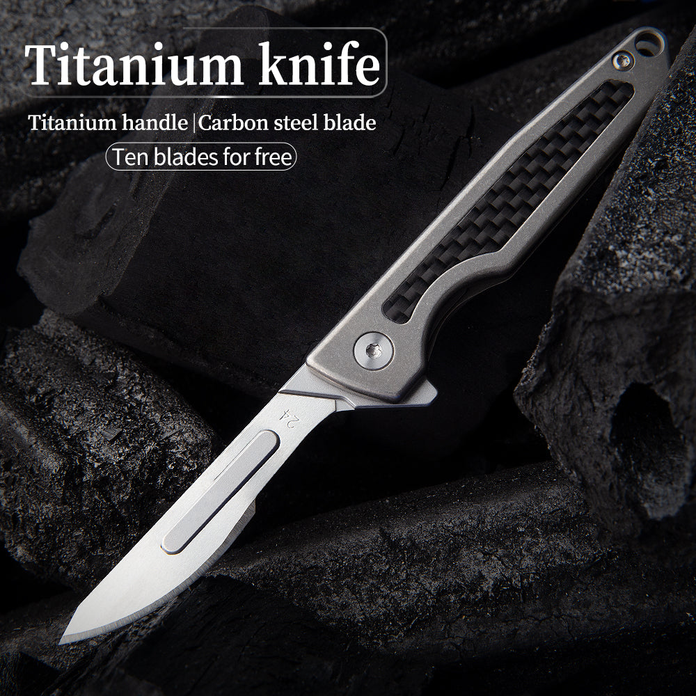 Stainless Steel Scalpel Folding Knife Outdoor Camping Edc Pocket
