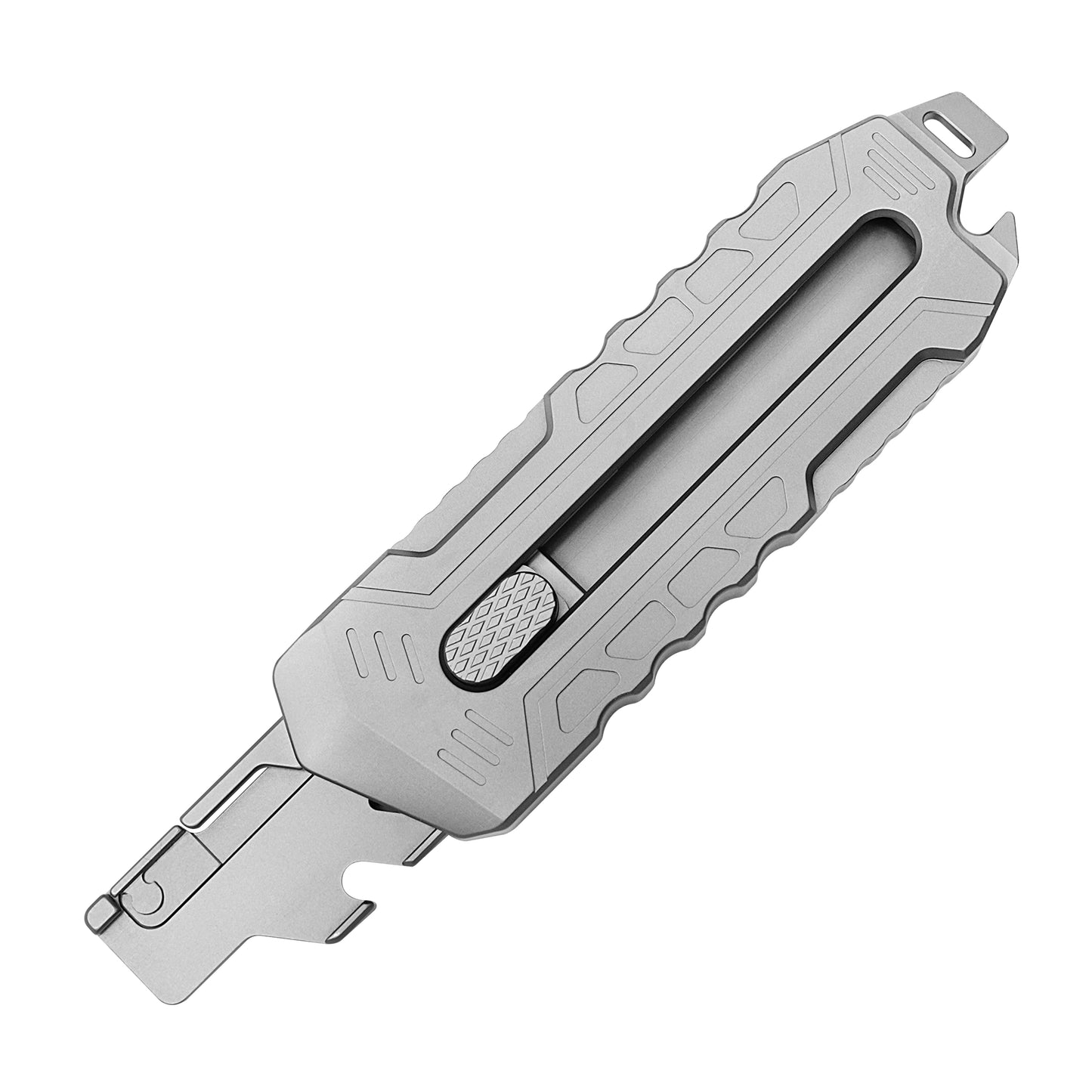 Titanium alloy utility knife push-pull quick-change blade, ten pieces for free, suitable for blades